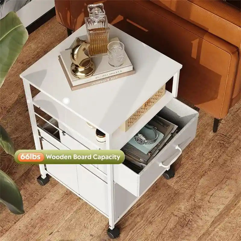 Caisson mobile à 2 tiroirs - 15,7 po P x 15,4 po L x 26,8 po H