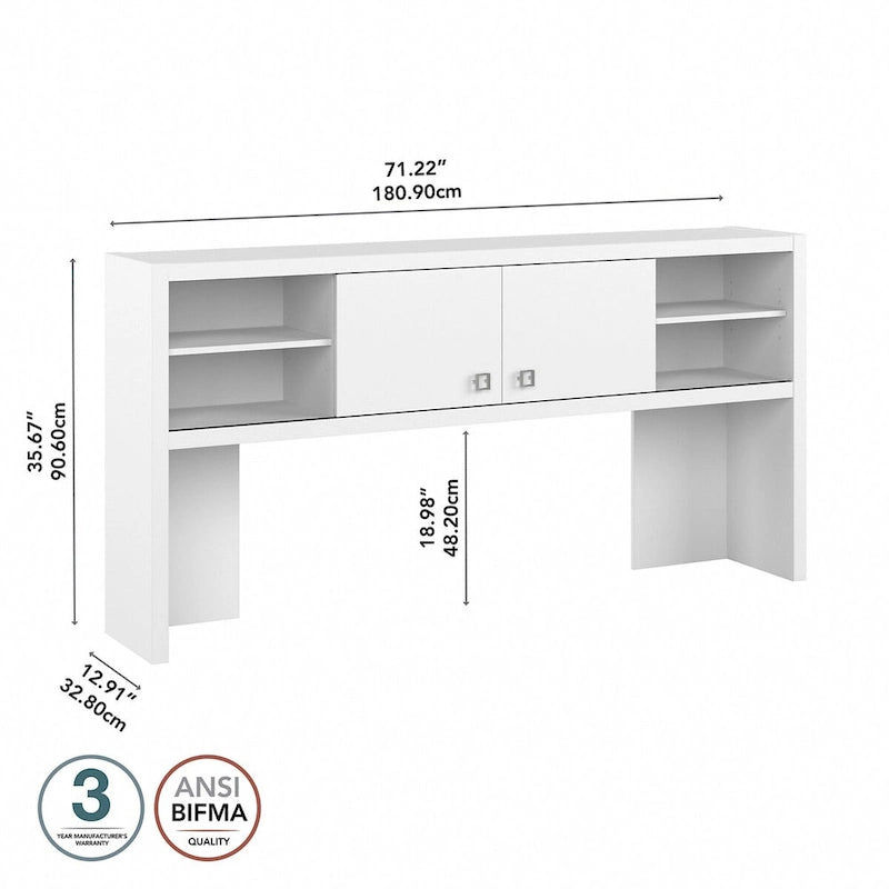 Meuble haut de bureau de 72 po de largeur