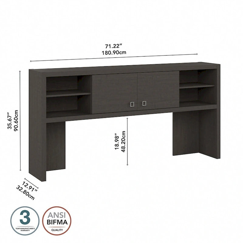 Meuble haut de bureau de 72 po de largeur