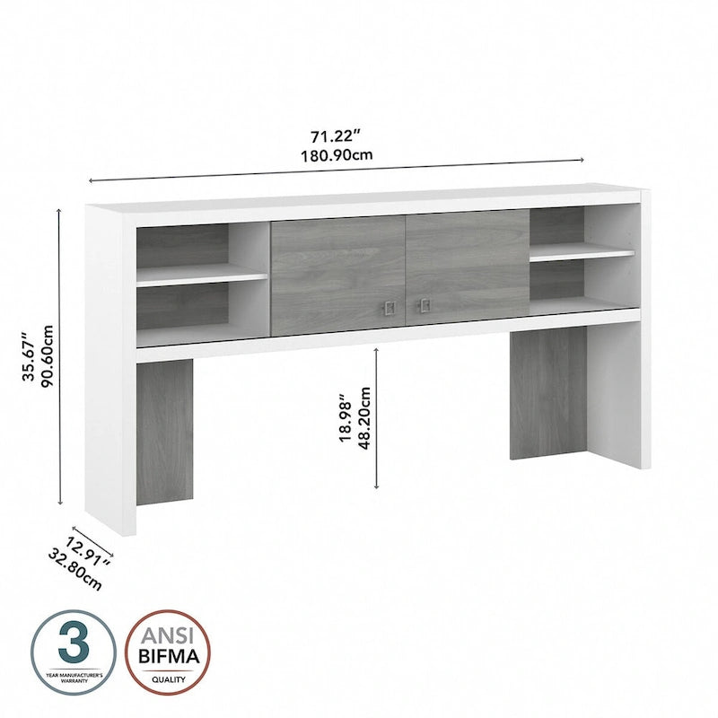 Meuble haut de bureau de 72 po de largeur