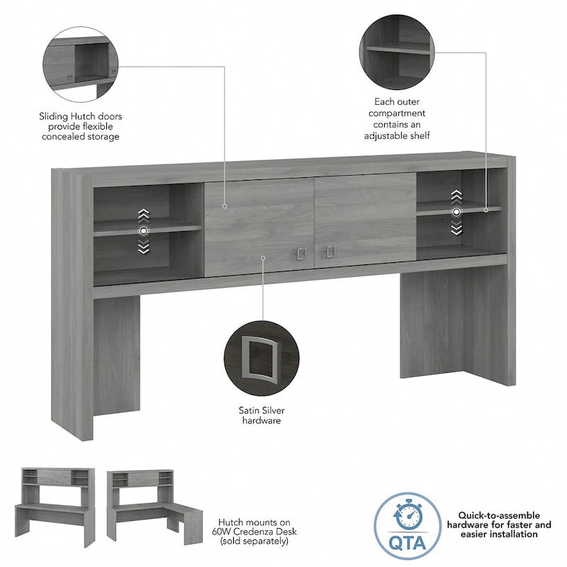 Meuble haut de bureau de 72 po de largeur