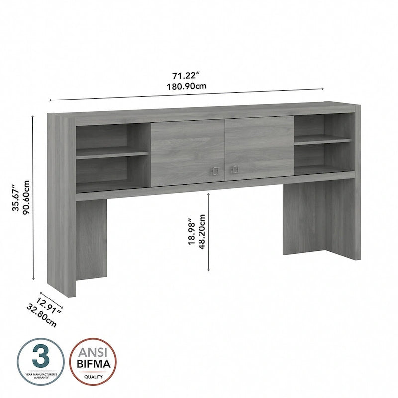 Meuble haut de bureau de 72 po de largeur